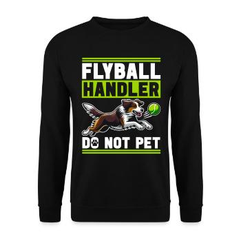 Flyball Dog Sports - Unisex Sweatshirt - black - Front - Alina (178cm) & Michal (187cm)