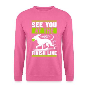 Flyball Sports canins - Sweat-shirt Unisexe - rose - Devant
