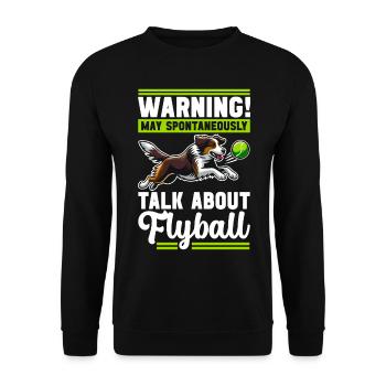 Flyball Sports canins - Sweat-shirt Unisexe - noir - Devant - Alina (178cm) & Michal (187cm)