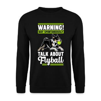 Flyball Sports canins - Sweat-shirt Unisexe - noir - Devant - Alina (178cm) & Michal (187cm)