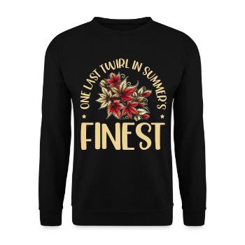 Last whirl best, inviting autumn meeting - Unisex Sweatshirt - black - Front - Alina (178cm) & Michal (187cm)