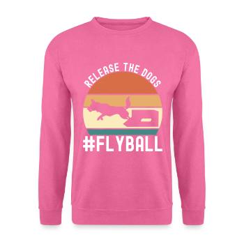 Flyball Sports canins - Sweat-shirt Unisexe - rose - Devant