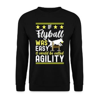 Flyball Dog Sports - Unisex Sweatshirt - black - Front - Alina (178cm) & Michal (187cm)