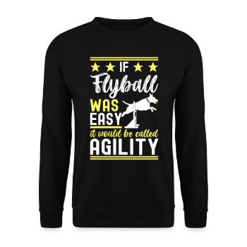 Flyball Dog Sports - Unisex Sweatshirt - black - Front - Alina (178cm) & Michal (187cm)