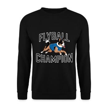 Flyball Sports canins - Sweat-shirt Unisexe - noir - Devant - Alina (178cm) & Michal (187cm)