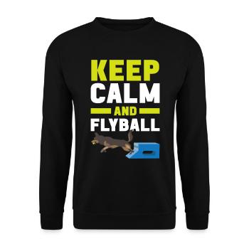 Flyball Sports canins - Sweat-shirt Unisexe - noir - Devant - Alina (178cm) & Michal (187cm)