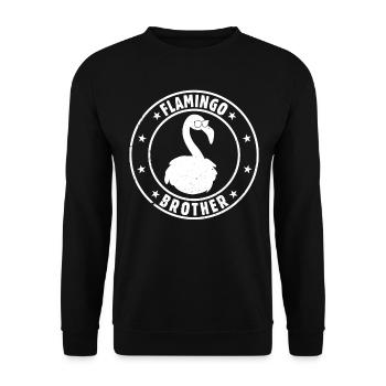 Flamingo Brother Flamingo Brother Flamingo - Unisex Pullover - Schwarz - Vorne - Alina (178cm) & Michal (187cm)