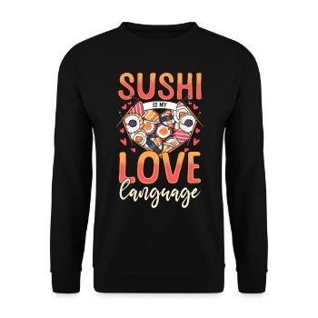Buffet de sushis pour adultes - Sweat-shirt Unisexe - noir - Devant - Alina (178cm) & Michal (187cm)
