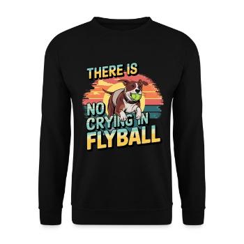 Flyball Dog Sports - Unisex Sweatshirt - black - Front - Alina (178cm) & Michal (187cm)