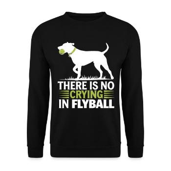 Flyball Dog Sports - Unisex Sweatshirt - black - Front - Alina (178cm) & Michal (187cm)