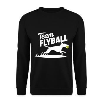 Flyball Dog Sports - Unisex Sweatshirt - black - Front - Alina (178cm) & Michal (187cm)