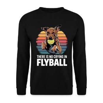 Flyball Dog Sports - Unisex Sweatshirt - black - Front - Alina (178cm) & Michal (187cm)