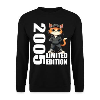 Limited Edition 2005 Geburtstag 2005 Geboren - Unisex Pullover - Schwarz - Vorne - Alina (178cm) & Michal (187cm)
