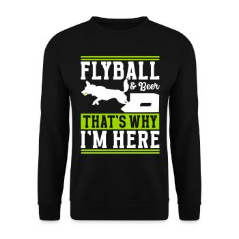 Flyball Sports canins - Sweat-shirt Unisexe - noir - Devant - Alina (178cm) & Michal (187cm)