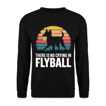 Flyball Dog Sports - Unisex Sweatshirt - black - Front - Alina (178cm) & Michal (187cm)