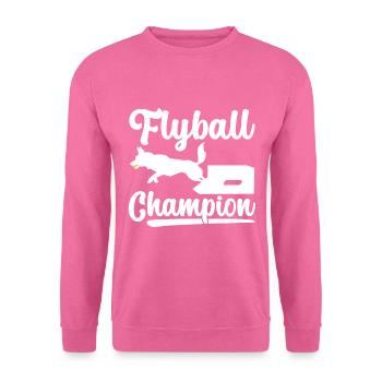 Flyball Sports canins - Sweat-shirt Unisexe - rose - Devant