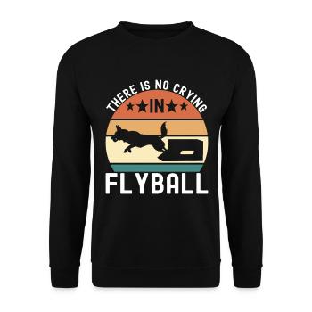 Flyball Dog Sports - Unisex Sweatshirt - black - Front - Alina (178cm) & Michal (187cm)