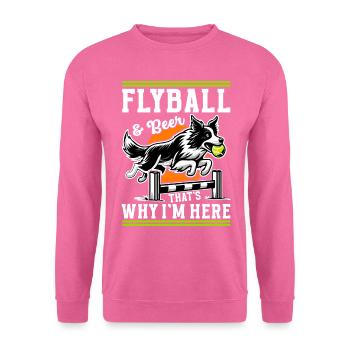 Flyball Sports canins - Sweat-shirt Unisexe - rose - Devant