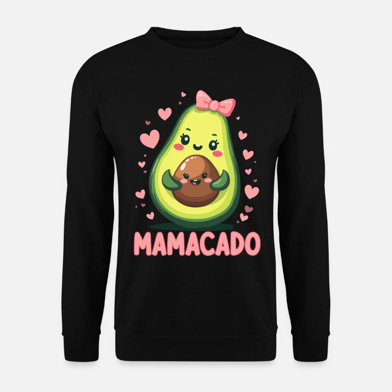 Werdende Mama & Mutter, Mamacado, Schwangerschaft - Unisex Pullover - Schwarz