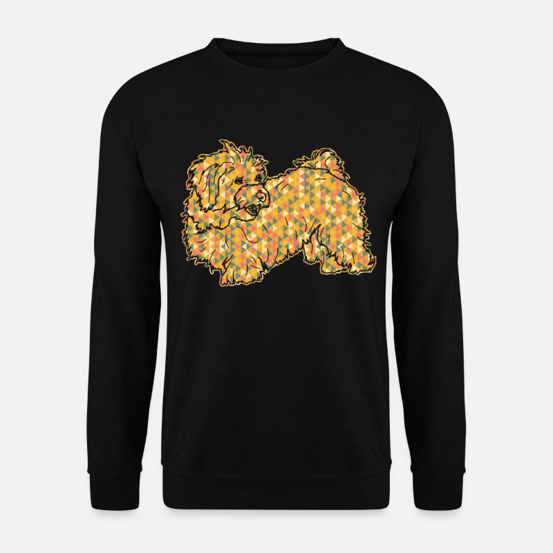 Havanese Dog Geometric - Unisex Sweatshirt - black