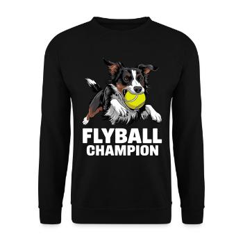Flyball Sports canins - Sweat-shirt Unisexe - noir - Devant - Alina (178cm) & Michal (187cm)