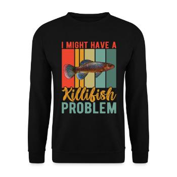 Killifisch Aquarium Amateurs de poissons - Sweat-shirt Unisexe - noir - Devant - Alina (178cm) & Michal (187cm)