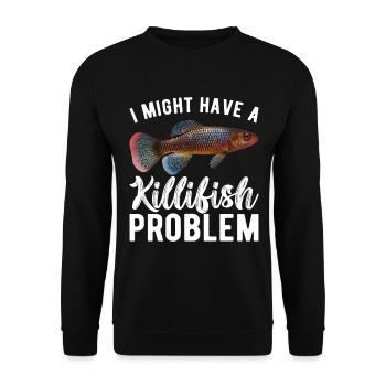 Killifisch Aquarium Amateurs de poissons - Sweat-shirt Unisexe - noir - Devant - Alina (178cm) & Michal (187cm)