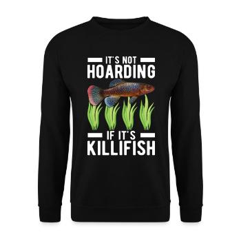 Killifisch Aquarium Amateurs de poissons - Sweat-shirt Unisexe - noir - Devant - Alina (178cm) & Michal (187cm)