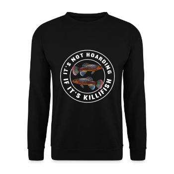 Killifisch Aquarium Amateurs de poissons - Sweat-shirt Unisexe - noir - Devant - Alina (178cm) & Michal (187cm)
