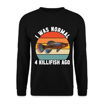 Killifisch Aquarium Amateurs de poissons - Sweat-shirt Unisexe - noir - Devant - Alina (178cm) & Michal (187cm)