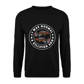 Killifisch Aquarium Amateurs de poissons - Sweat-shirt Unisexe - noir - Devant - Alina (178cm) & Michal (187cm)