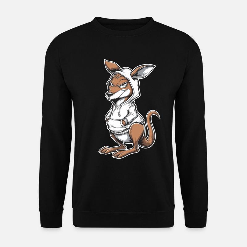 Kangaroo Kangaroo Australian Animals - Unisex Sweatshirt - black