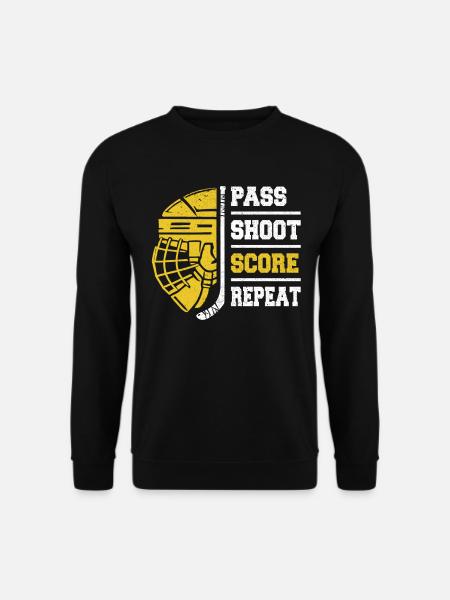 Eishockey, Eishockeyspieler, Eis-Hockey - Unisex Pullover - Schwarz