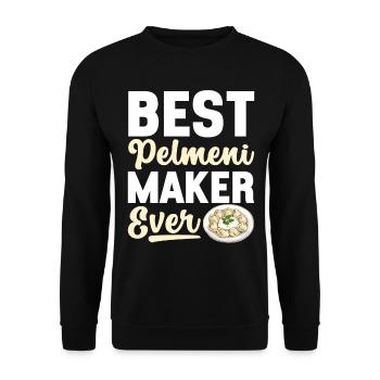 Pelmeni Russian Cuisine - Unisex Sweatshirt - black - Front - Alina (178cm) & Michal (187cm)