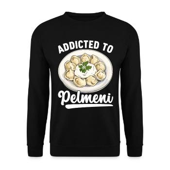 Pelmeni Cuisine russe - Sweat-shirt Unisexe - noir - Devant - Alina (178cm) & Michal (187cm)