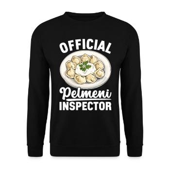 Pelmeni Russian Cuisine - Unisex Sweatshirt - black - Front - Alina (178cm) & Michal (187cm)