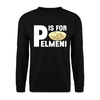 Pelmeni Russian Cuisine - Unisex Sweatshirt - black - Front - Alina (178cm) & Michal (187cm)