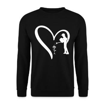 Landscaping Gardening Hobby Gardener Landscaper - Unisex Sweatshirt - black - Front - Alina (178cm) & Michal (187cm)