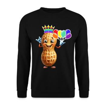 Ballons d’anniversaire LGBT Peanuts Birthday - Sweat-shirt Unisexe - noir - Devant - Alina (178cm) & Michal (187cm)