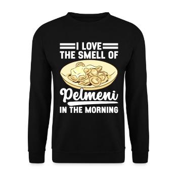 Pelmeni Russian Cuisine - Unisex Sweatshirt - black - Front - Alina (178cm) & Michal (187cm)
