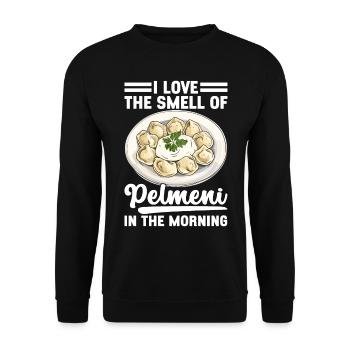 Pelmeni Russian Cuisine - Unisex Sweatshirt - black - Front - Alina (178cm) & Michal (187cm)