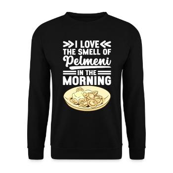 Pelmeni Russian Cuisine - Unisex Sweatshirt - black - Front - Alina (178cm) & Michal (187cm)