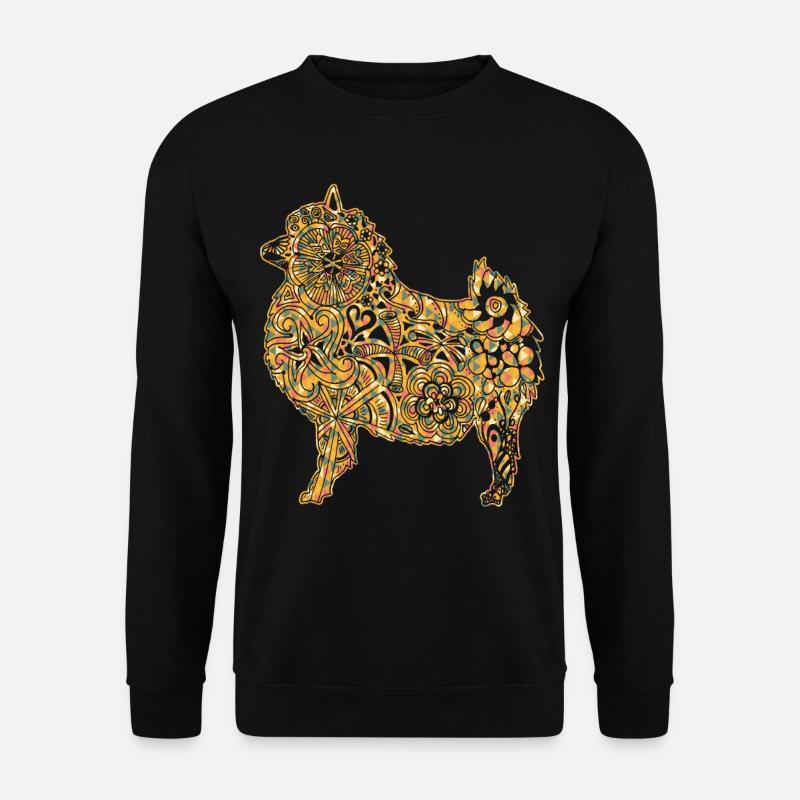Keeshond Geometric - Unisex Sweatshirt - black