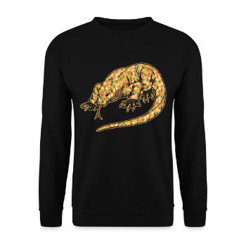 Komodo dragon Komodo dragon Geometric - Unisex Sweatshirt - black - Front - Alina (178cm) & Michal (187cm)