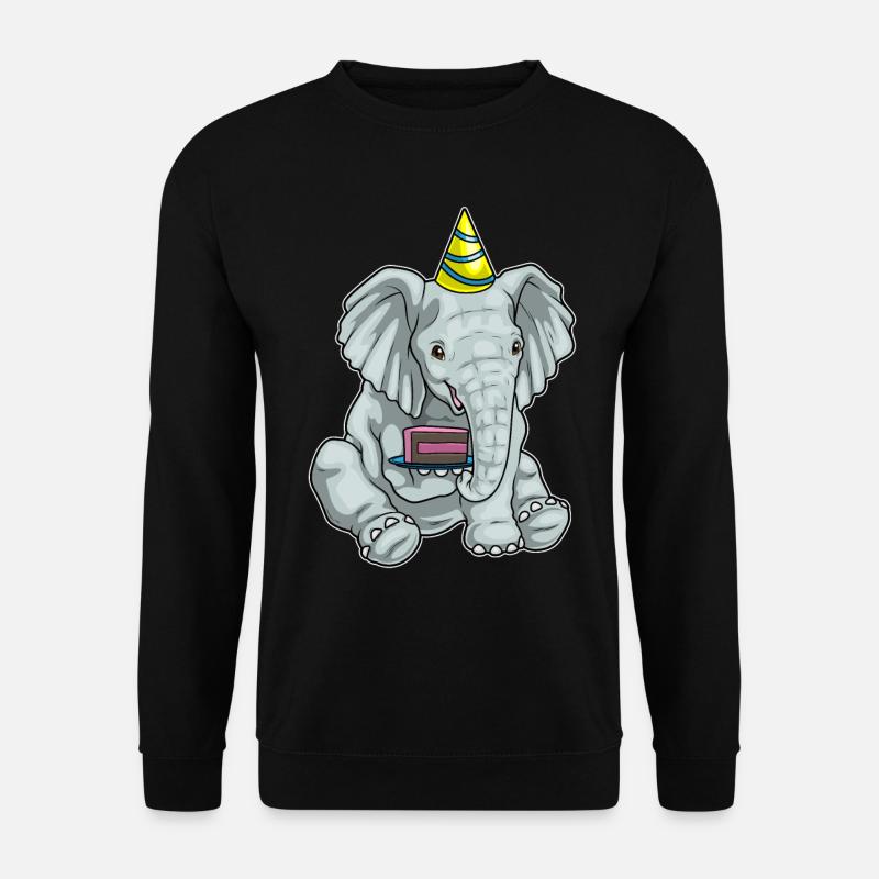 Gâteau éléphant - Sweat-shirt Unisexe - noir