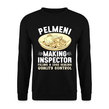 Pelmeni Cuisine russe - Sweat-shirt Unisexe - noir - Devant - Alina (178cm) & Michal (187cm)