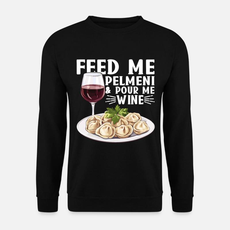 Pelmeni Russian Cuisine - Unisex Sweatshirt - black