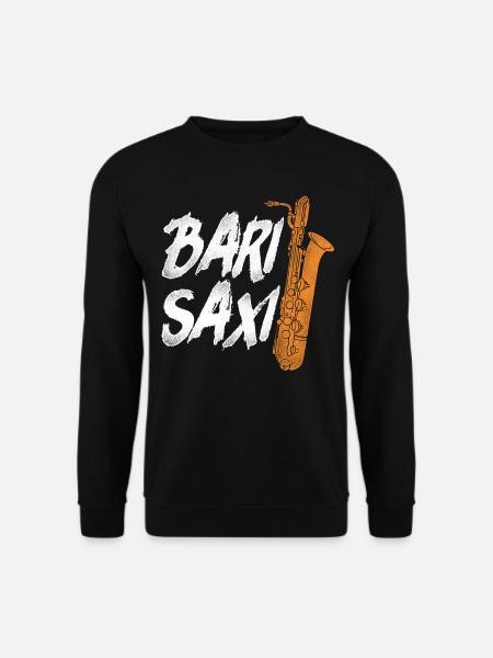 Saxophone Pun Bari Saxi - Unisex Pullover - Schwarz