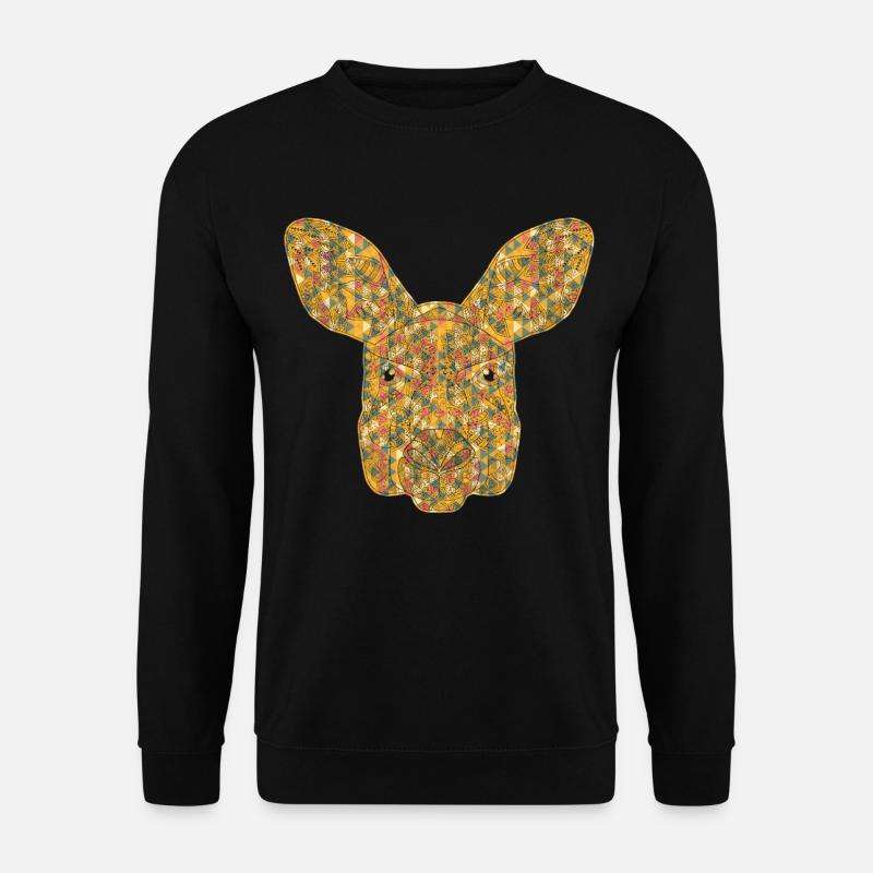 Kangaroo Geometric - Unisex Sweatshirt - black
