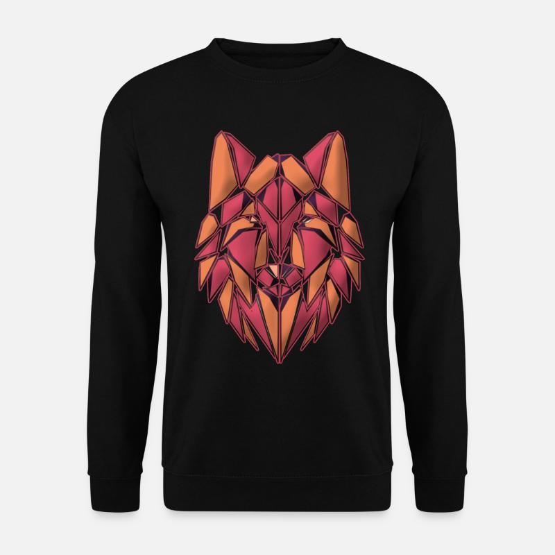 Hund abstrkt - Unisex Pullover - Schwarz